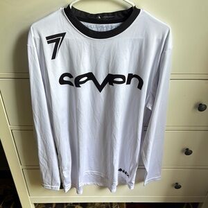Seven7 Black and White Long Sleeve Men's Shirt